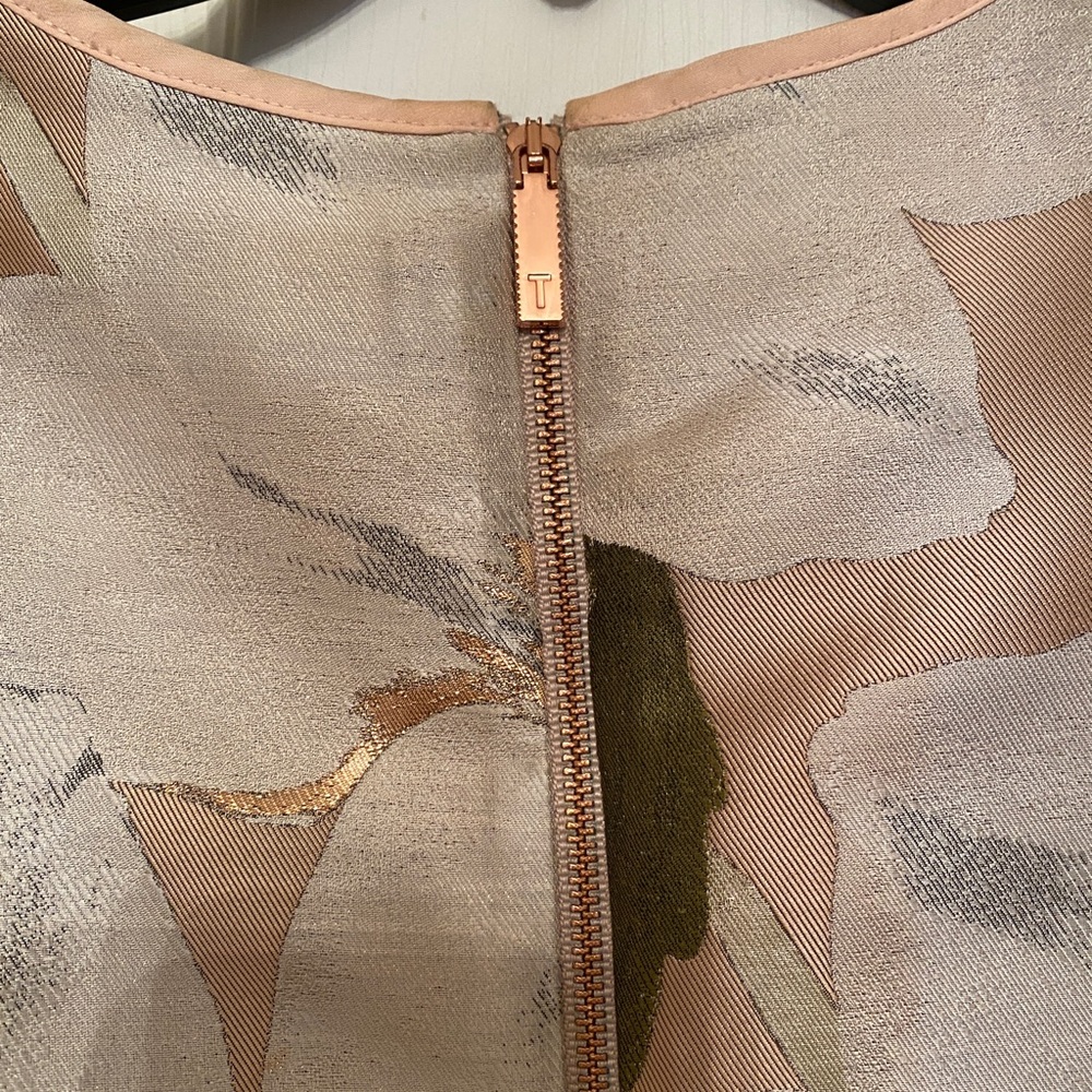NWOT Ted Baker 'Caytey' Chatsworth Bloom Dusty Pink Bow Sleeve Top - Picture 11 of 15